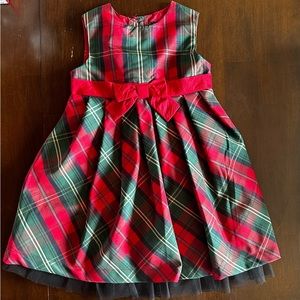 George red and green plaid dress. Size 3t